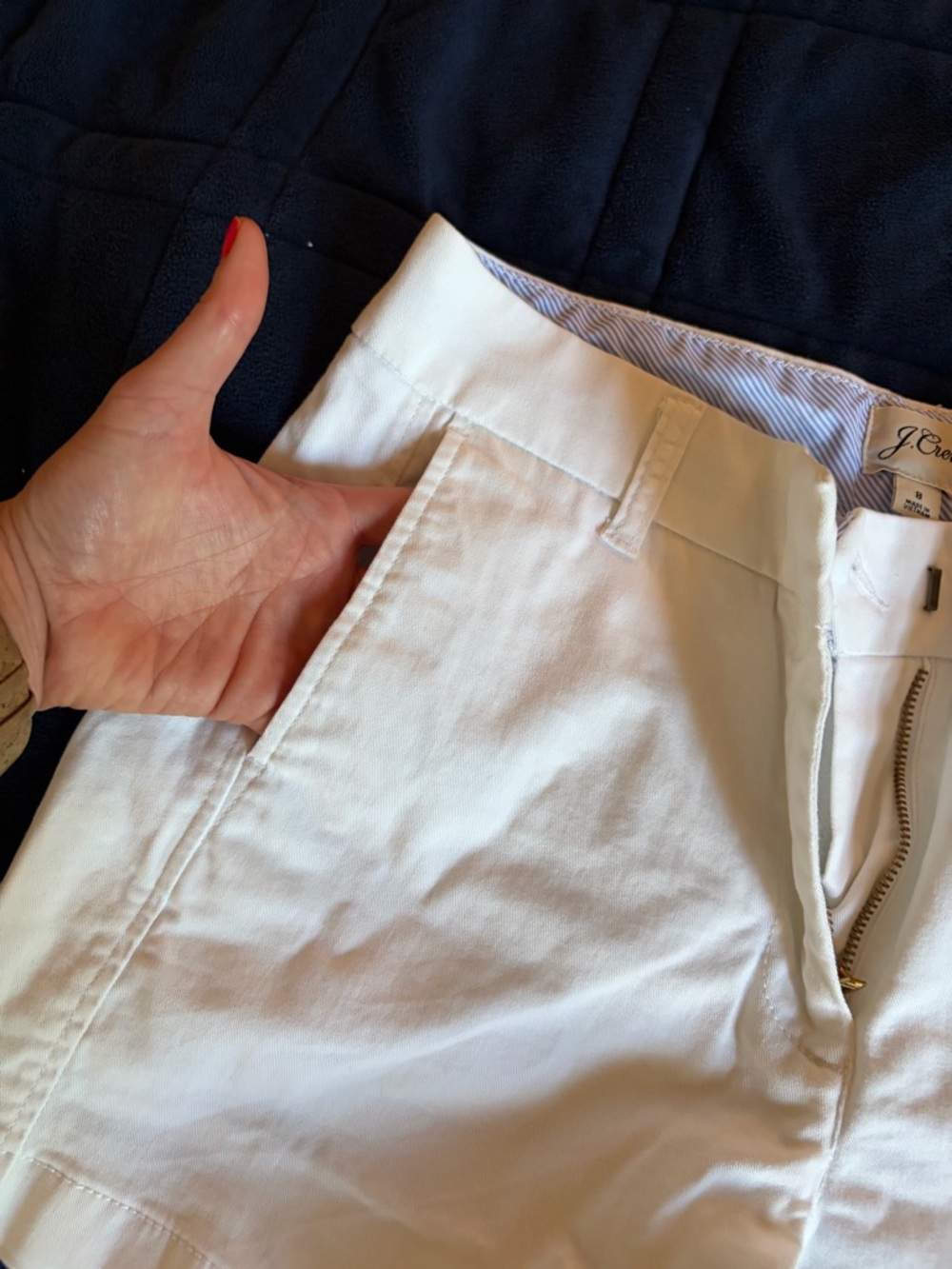 J. Crew Men’s White Chinos
